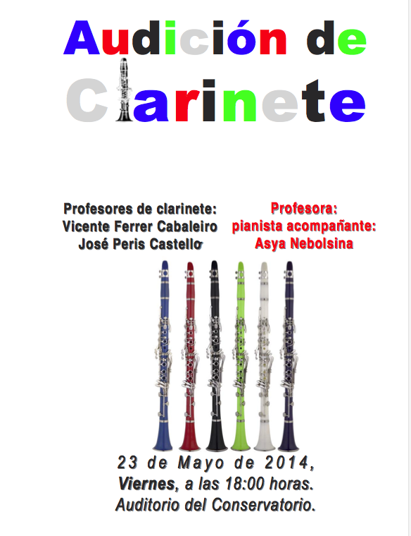 2014_05_23 Audición clarinete